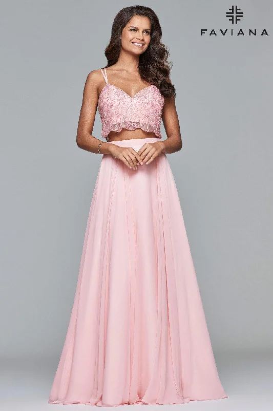 Faviana Two Piece Prom Dress 10042 Sale