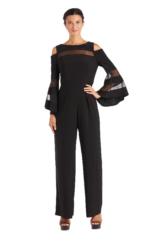 R&M Richards 2469 Cold Shoulder Junmpsuit