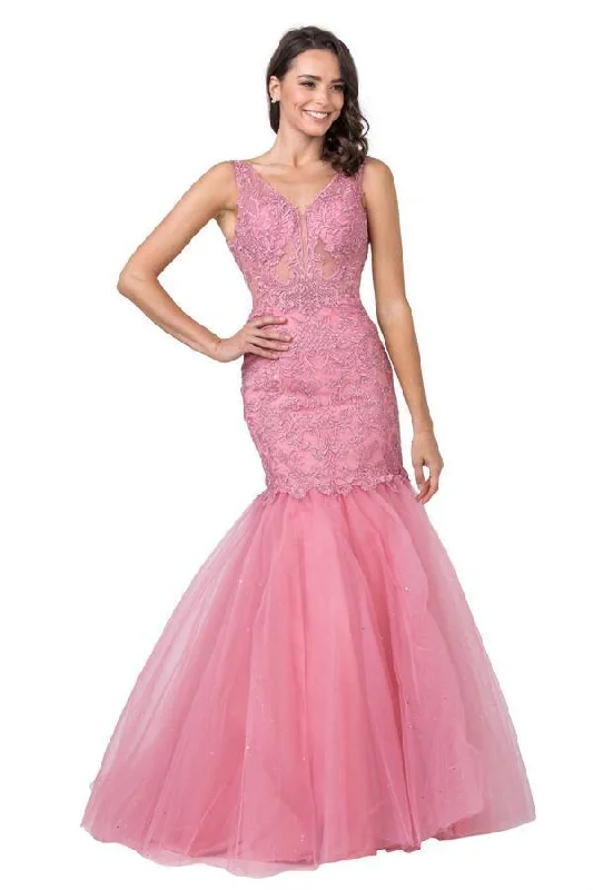 Long Prom Sleeveless Formal Mermaid Evening Gown