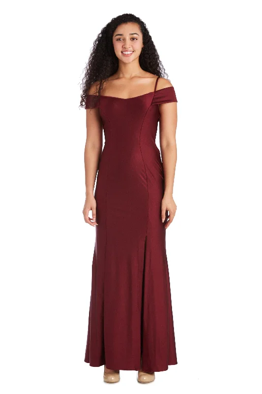 Morgan & Co 21942J Long Formal Off Shoulder Dress