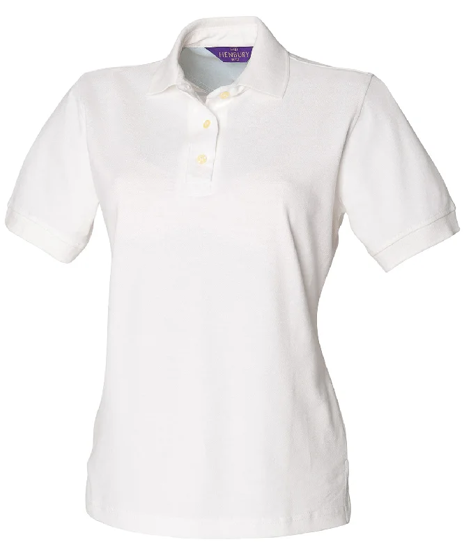 White - Women's classic cotton piqué polo shirt