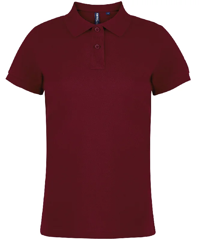 Burgundy - Women's polo