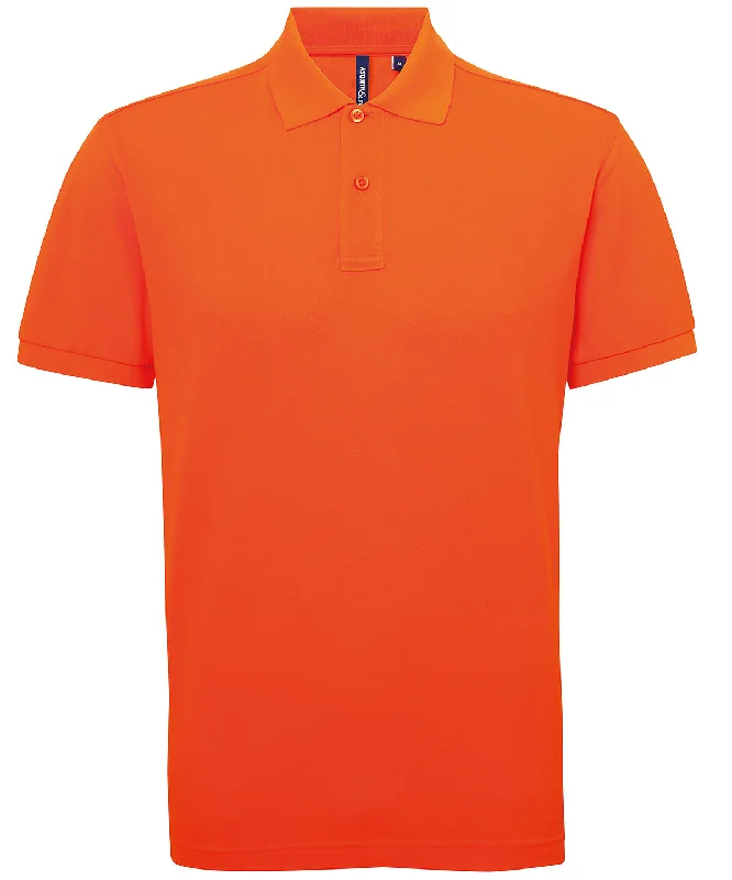 Orange - Men’s polycotton blend polo