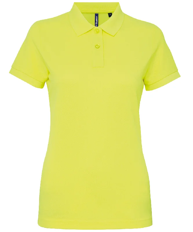 Neon Yellow - Women’s polycotton blend polo