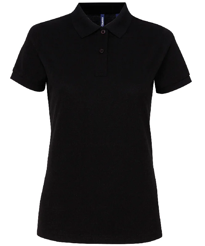 Black - Women’s polycotton blend polo