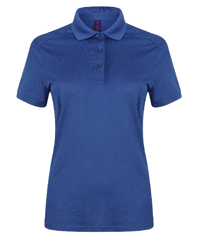 Royal - Women's stretch polo shirt with wicking finish (slim fit)