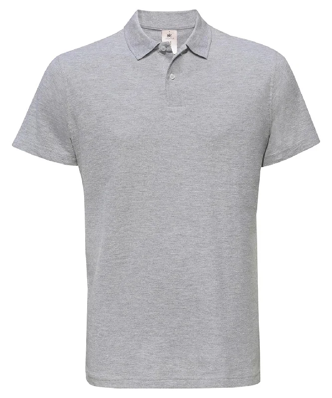 Heather Grey - B&C ID.001 polo