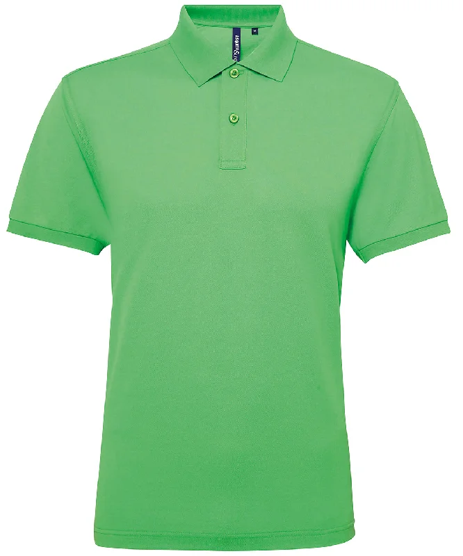 Lime - Men’s polycotton blend polo