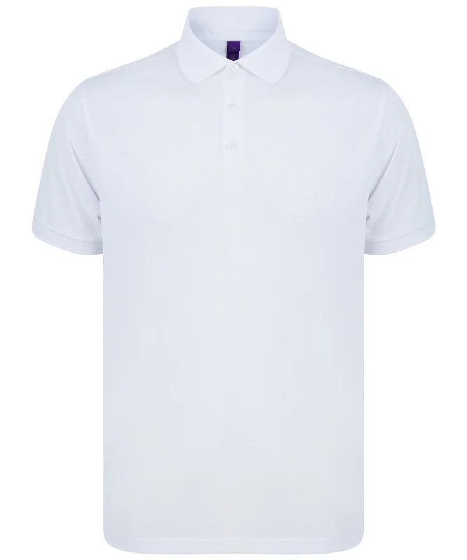 White - Recycled polyester polo shirt