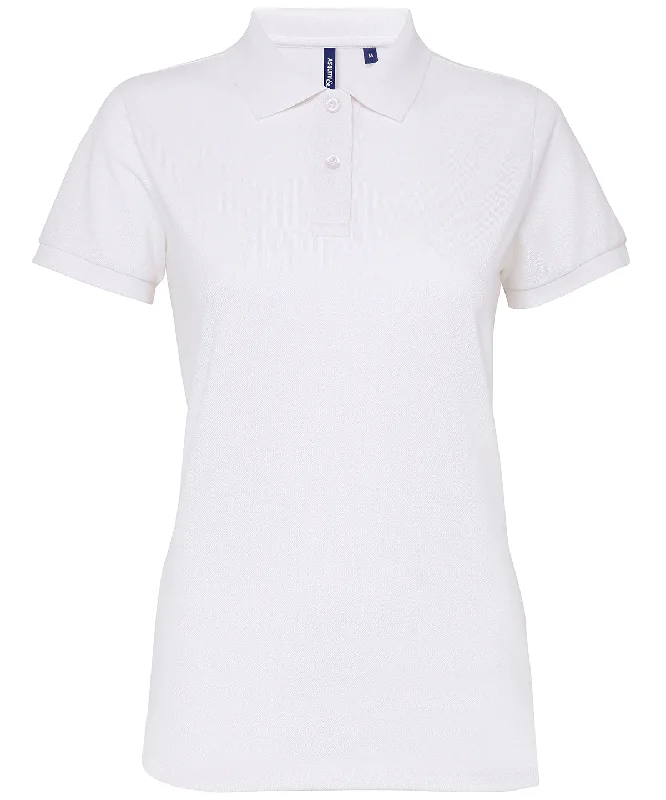 White - Women’s polycotton blend polo