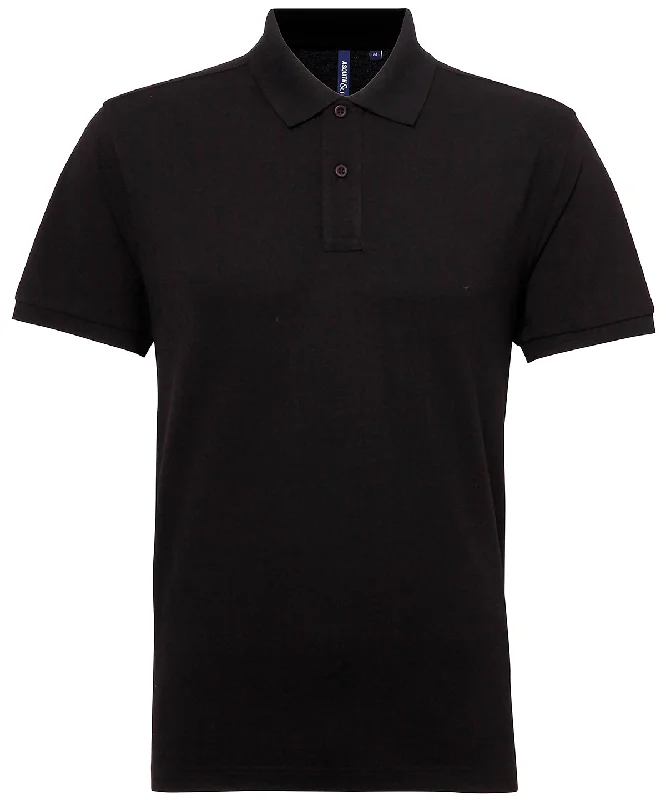 Black* - Men’s polycotton blend polo