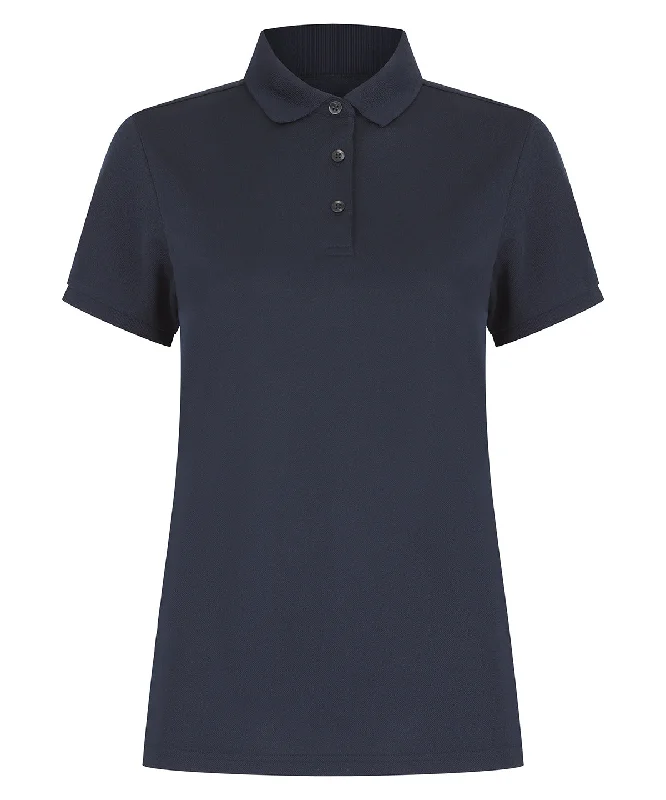 Navy - Women’s recycled polyester polo shirt