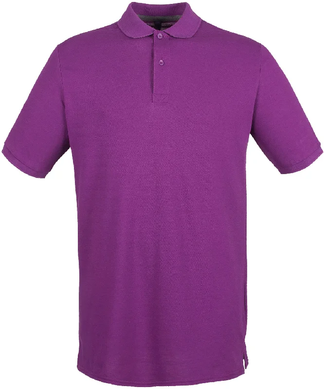 Magenta - Micro-fine piqué polo shirt