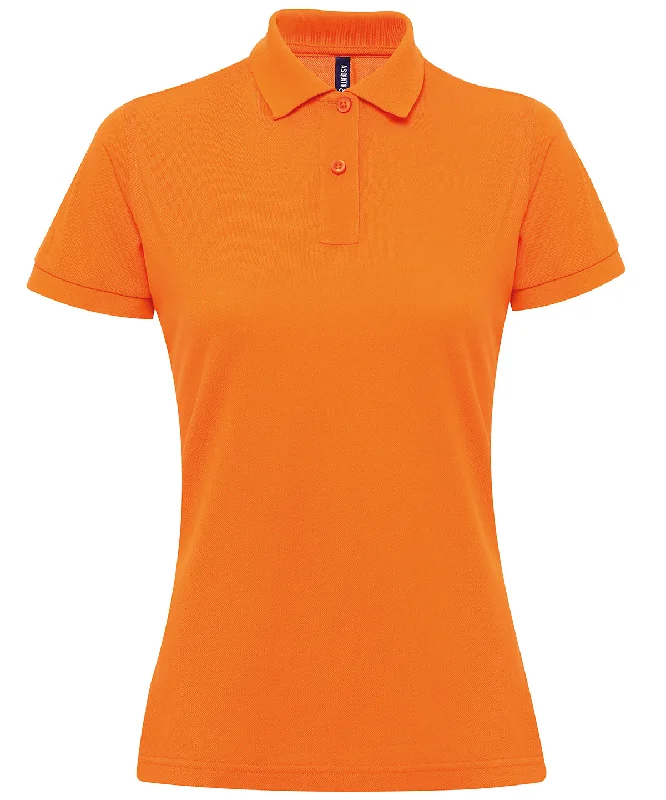 Orange - Women’s polycotton blend polo