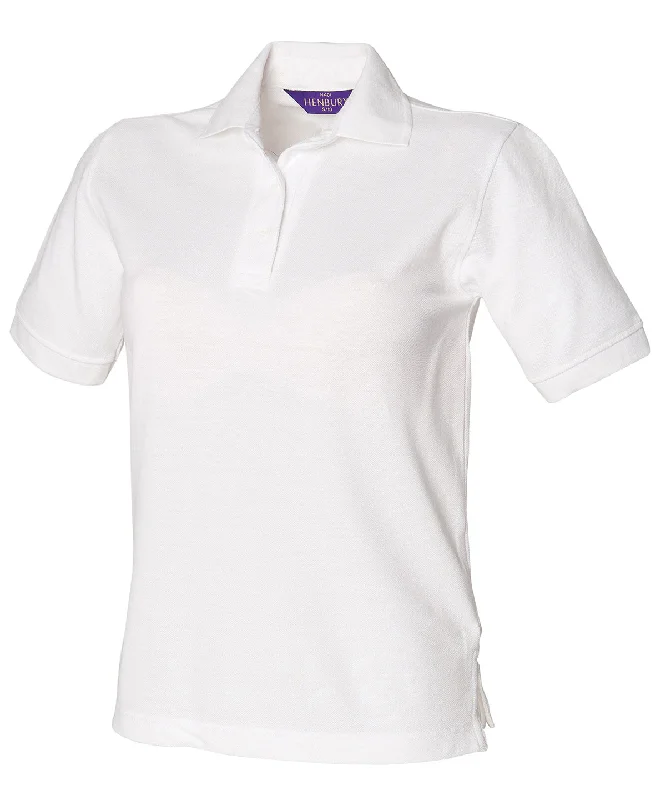 White - Women's 65/35 polo shirt