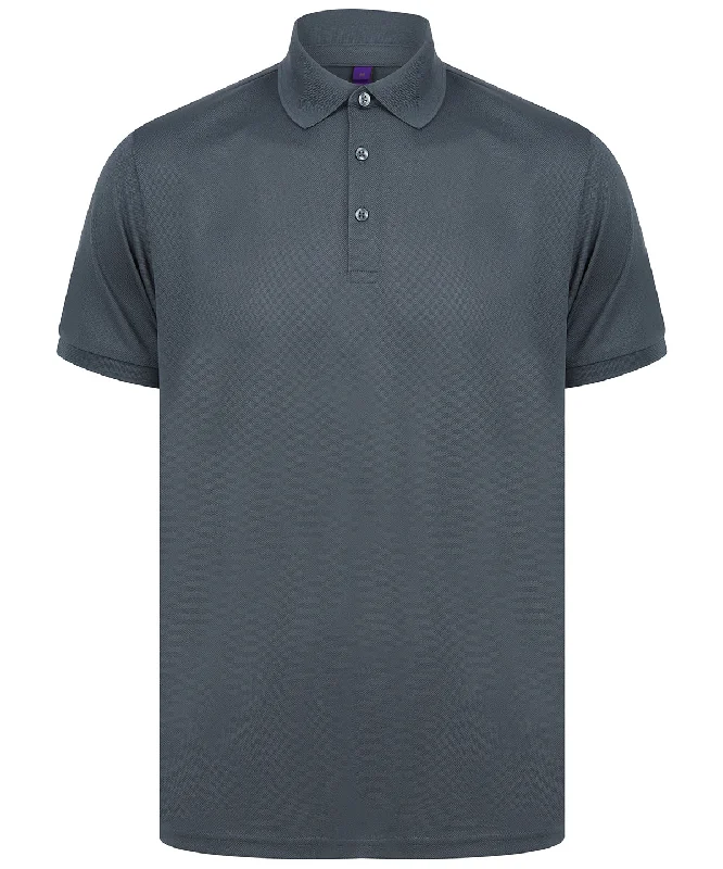 Charcoal - Recycled polyester polo shirt