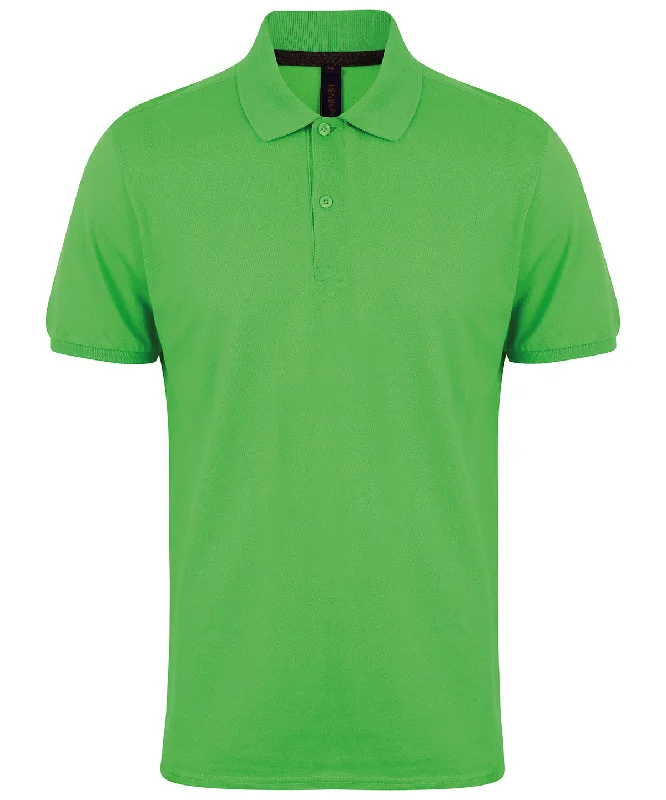 Lime - Micro-fine piqué polo shirt