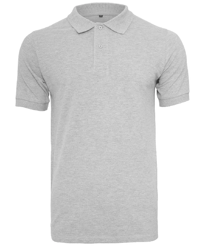 Heather Grey - Piqué polo shirt