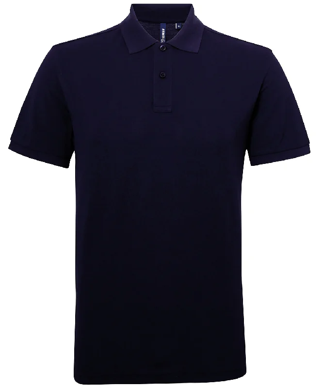 Navy* - Men’s polycotton blend polo