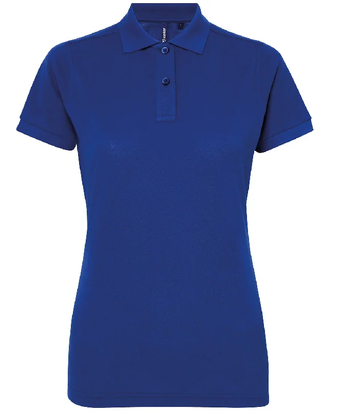 Navy - Women’s polycotton blend polo