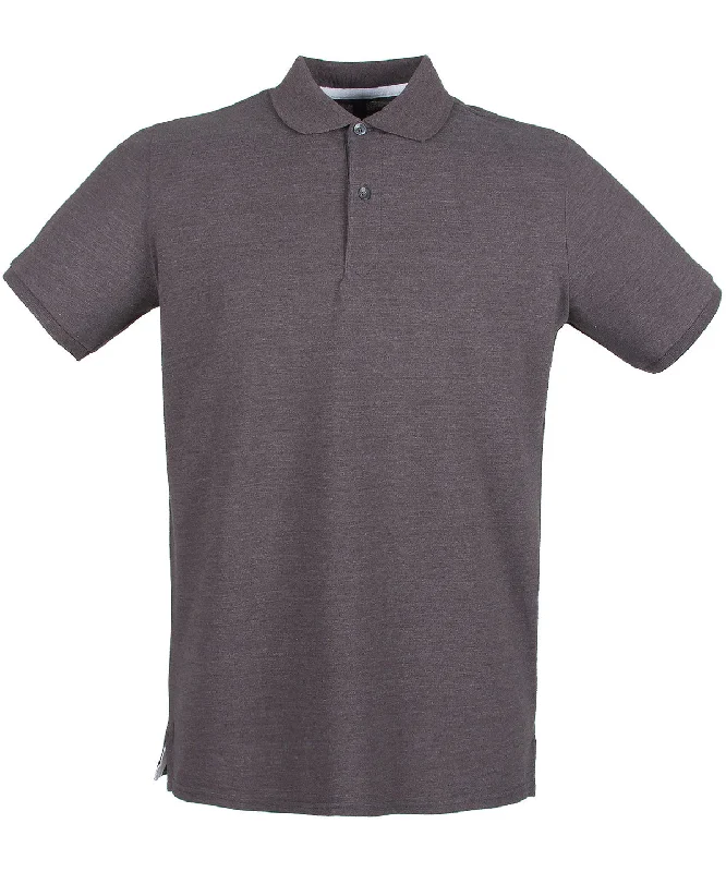 Charcoal - Micro-fine piqué polo shirt