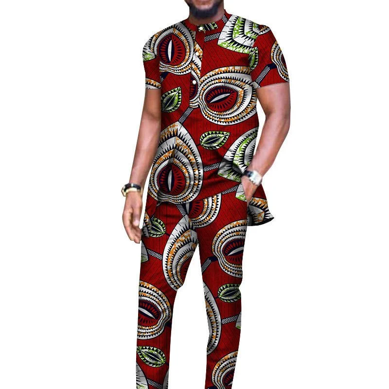 Desert Dapper™| African T-shirt And Pants Suit