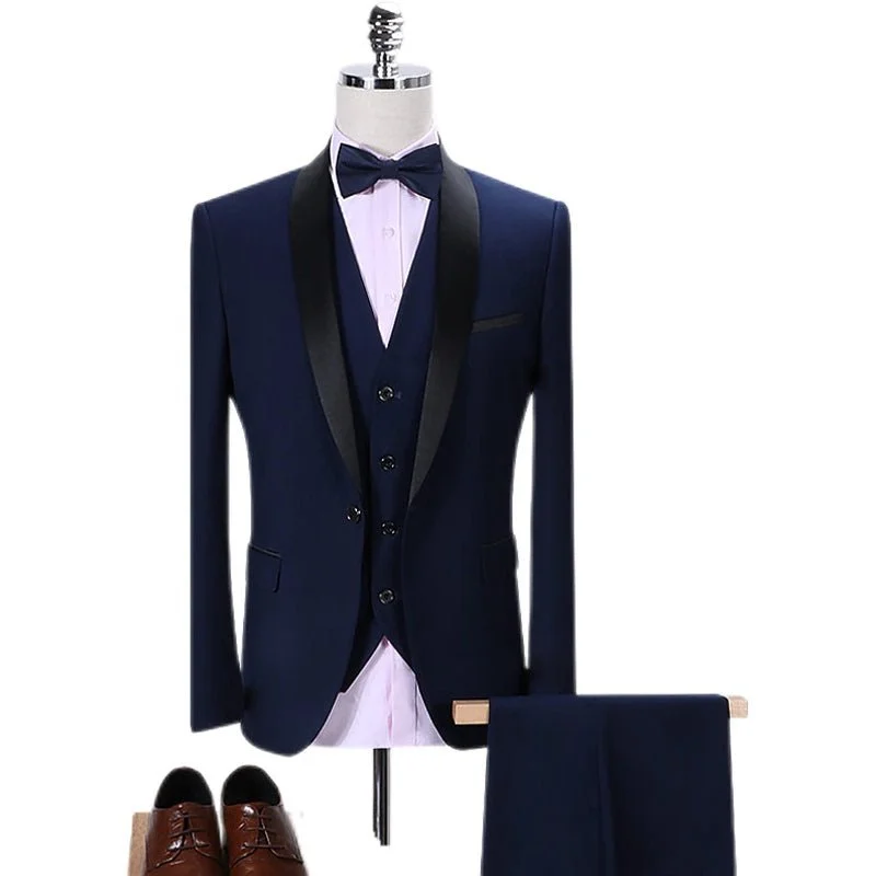 Royal blue threepiece suit