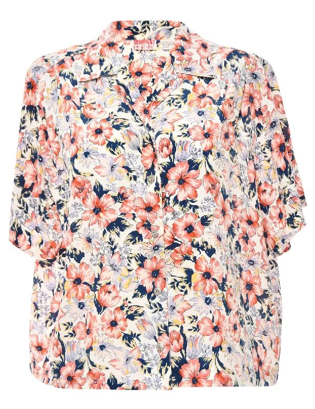 Floral Multi Colour Blouse - L