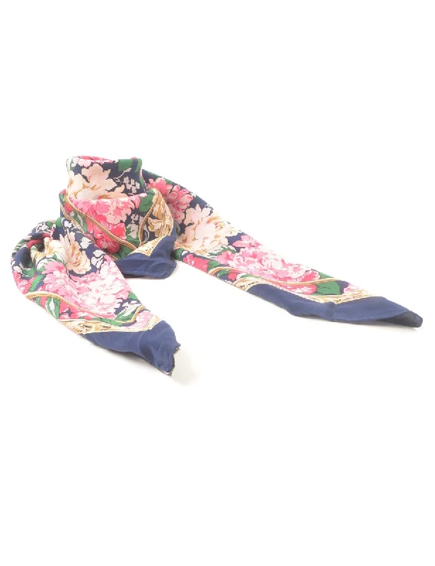 Floral Print Head Scarf - M