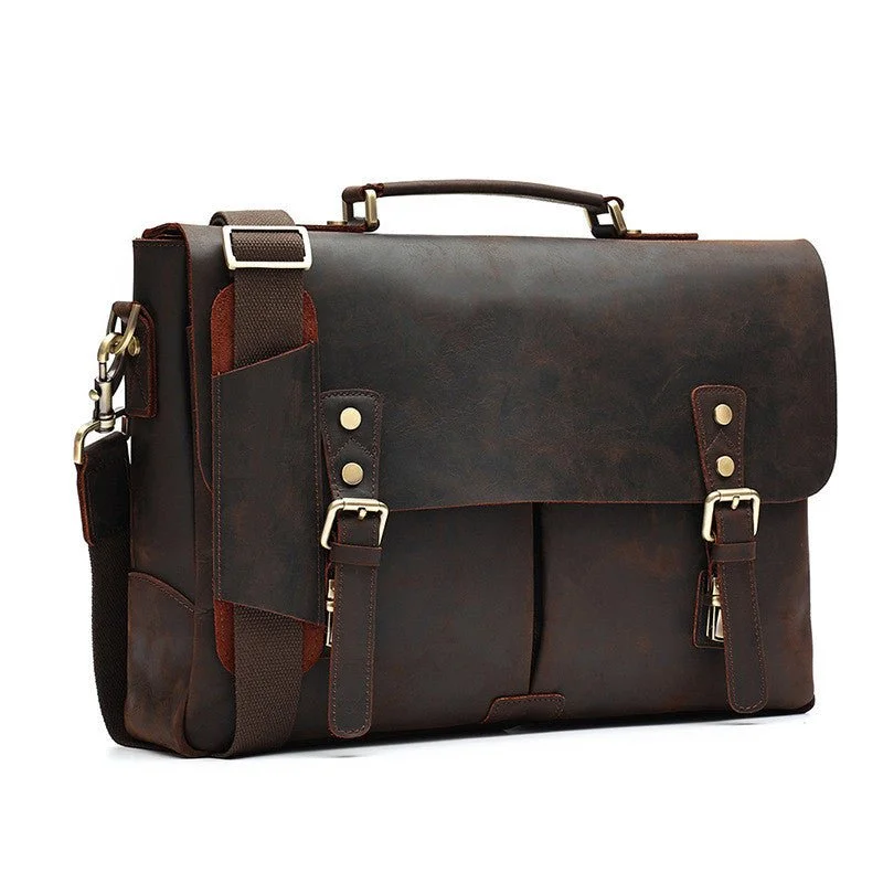 Men's Stylish Vintage Leather Handbag