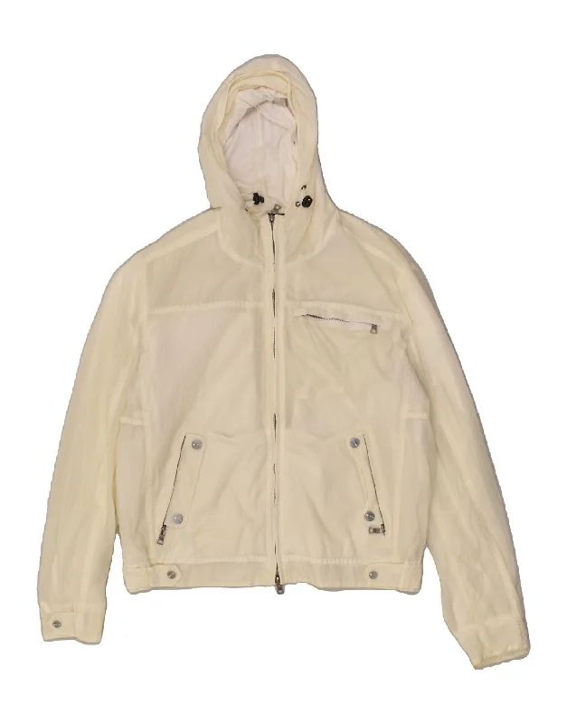 GAS Womens Hooded Rain Jacket UK 20 2XL Beige