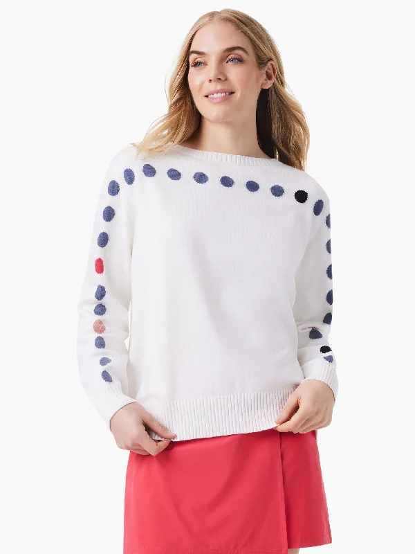 Nic + Zoe Back To Front Dotted Sweater