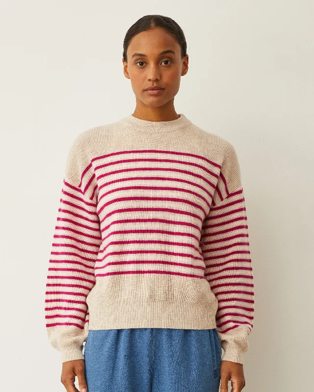 Wool Cashmere Stripe Sweater