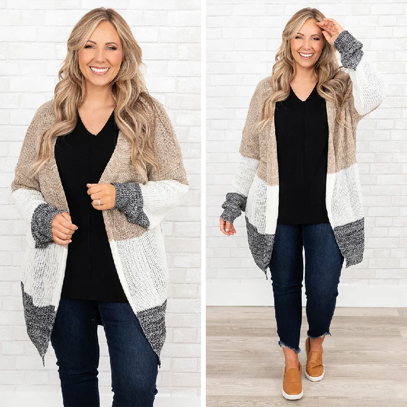 Above Standards Cardigan, Gray