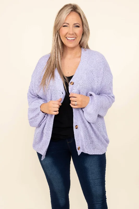 Upstate Destinations Cardigan, Purple