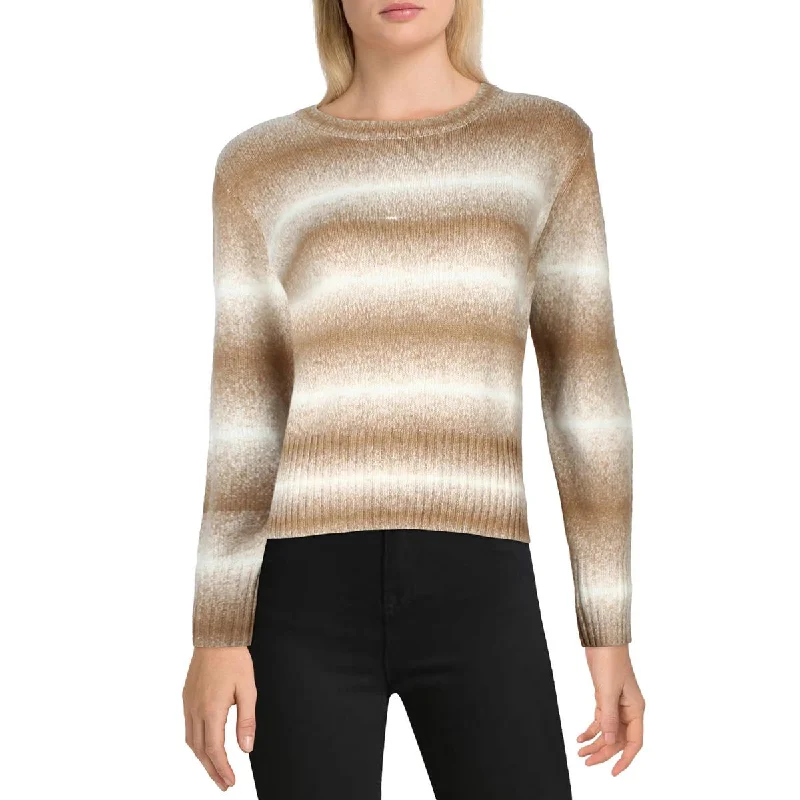 Womens Ombre Stripe Pullover Sweater