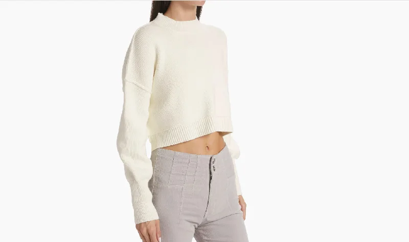 Free People Women's Easy Street Crop Pullover, Moonglow