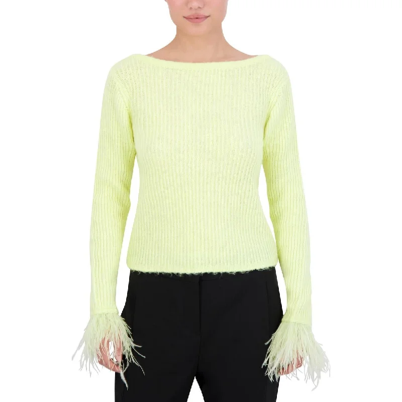 Womens Ribbed Knit Pullover Sweater