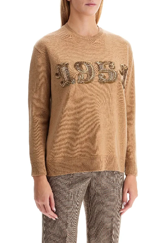 Max Mara Form With Embroidery And Sequins Pullover