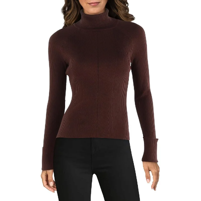 Womens Rayon Turtleneck Pullover Sweater