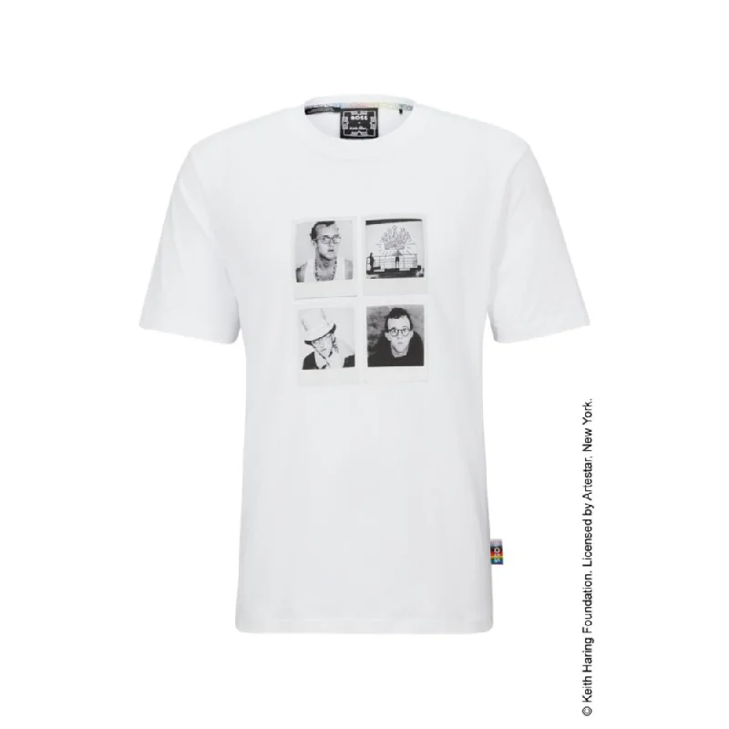 BOSS x Keith Haring gender-neutral T-shirt with photographic artwork