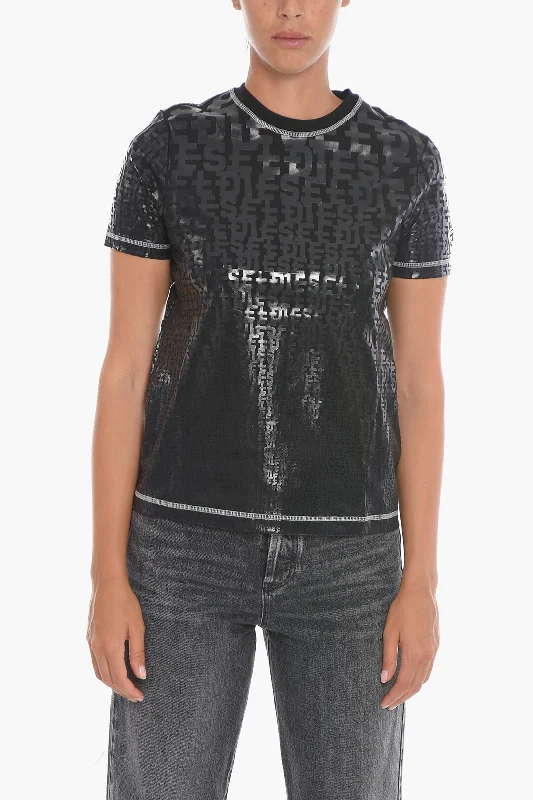 Diesel All-Over Monogram T-REG-MON Crew-Neck T-shirt