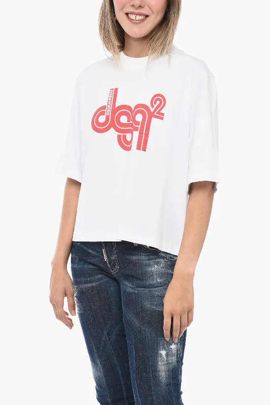 Dsquared2 Crew Neck VERTIGO T-Shirt with Printed Logo