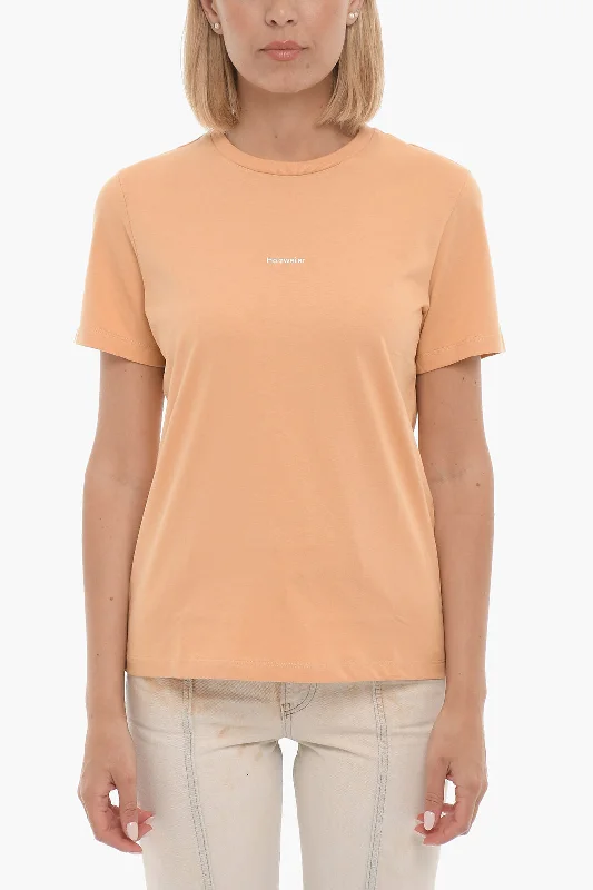 Holzweiler Solid Color SUZANA T-Shirt with Printed Logo