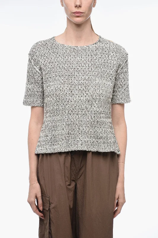 Jil Sander Knitted T-Shirt with Reverse Stitchings