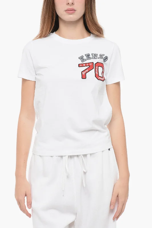 Kenzo Crew Neck ACADEMY CLASSIC Cotton T-Shirt