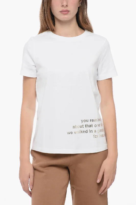 Max Mara S ARIS T-shirt with Lettering