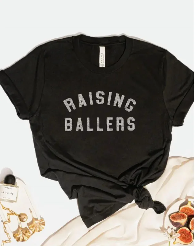 Women's Raising Ballers Graphic T-Shirt In Black