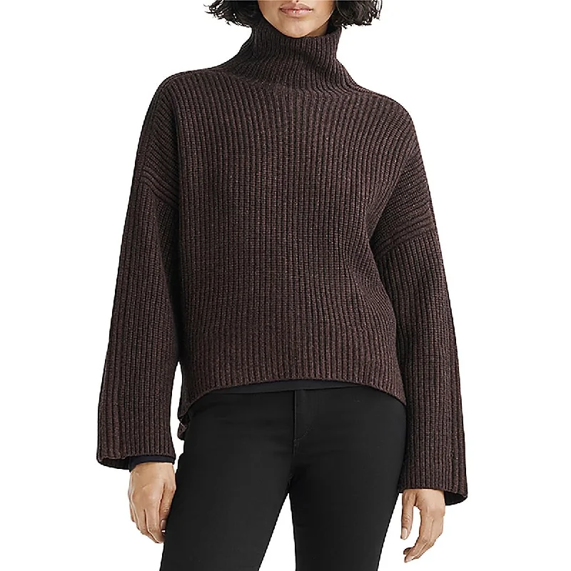 Connie Womens Wool Pullover Mock Turtleneck Sweater