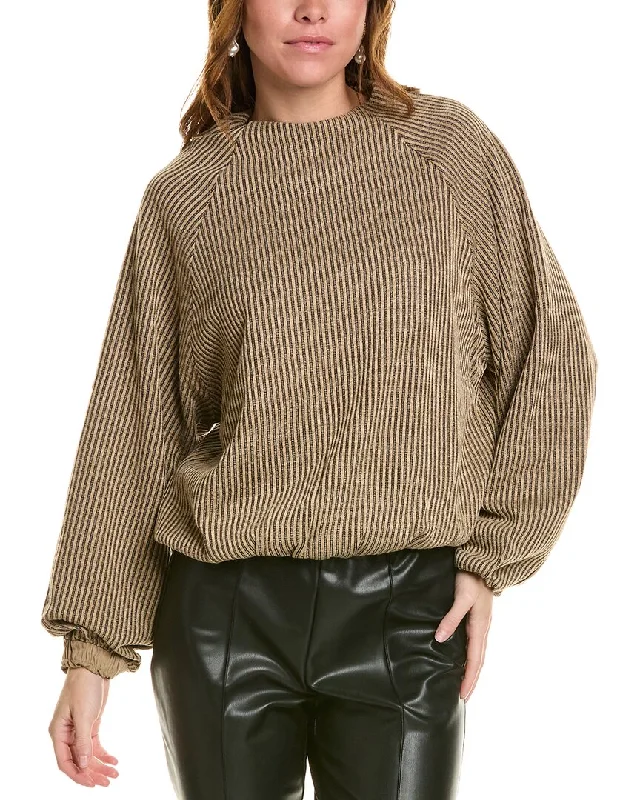 LUXE ALWAYS Ribbed Pullover